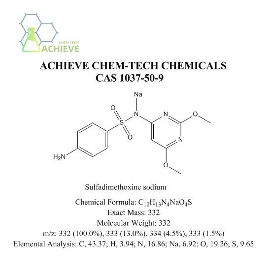 Sulfadimethoxine Sodium CAS 1037-50-9 | Shaanxi BLOOM Tech Co., Ltd Sulfadimethoxine Sodium CAS 1037-50-9 | Shaanxi BLOOM Tech Co., Ltd
