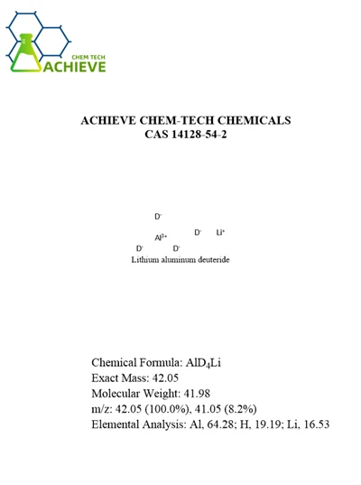Litijev aluminijev deuterid CAS 14128-54-2