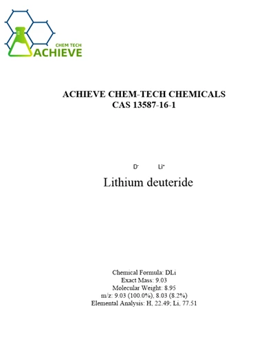 Litijev devterid CAS 13587-16-1